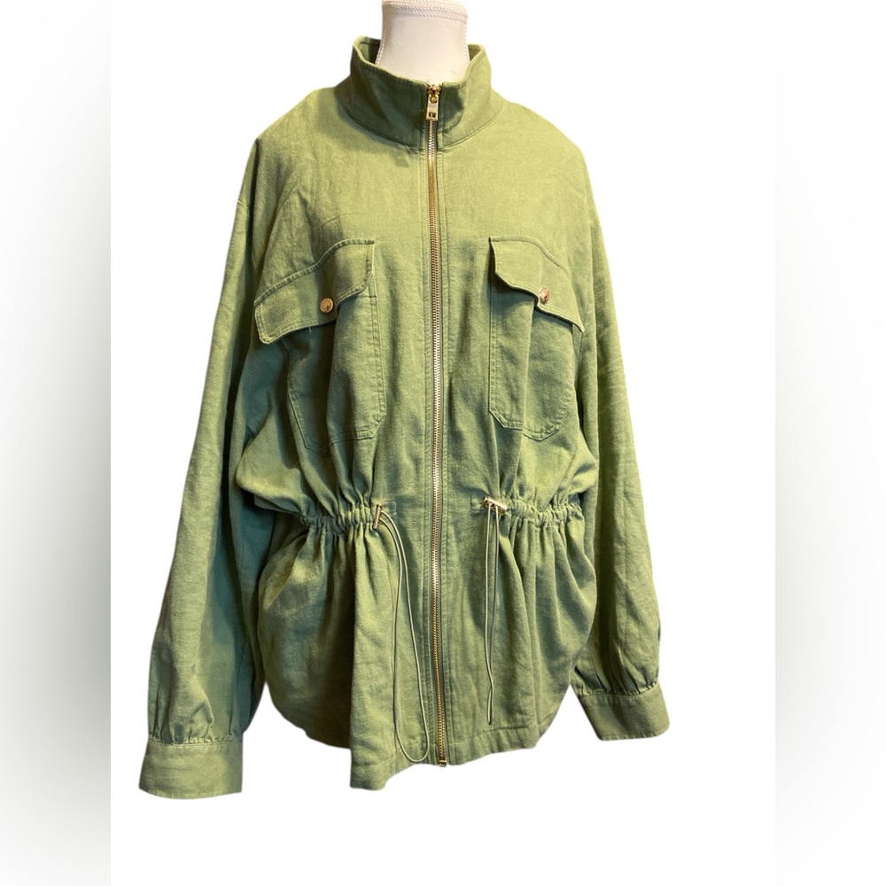 Marc New York Green Utility Jacket with Relaxed Fit
